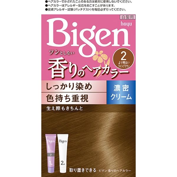 ホーユー ビゲン　香りのヘアカラー　クリーム　２ 696036 1ケース（27個）（直送品）