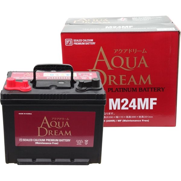 【サイクルバッテリー】AQUA DREAM（アクアドリーム） STARTING ＆ CYCLING BATTERY AD-M24MF 1個（直送品）