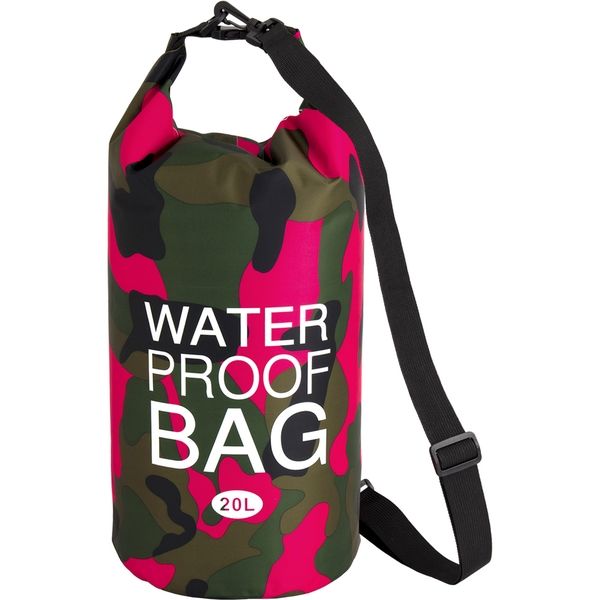 アイ・エス 防水カモフラージュバッグ　２０L　ピンク WPBー２０LーPK 1パック（直送品）