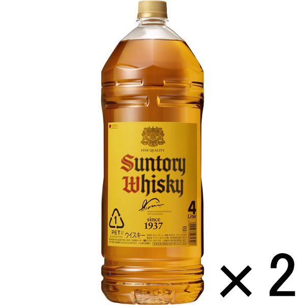 サントリー 角瓶 ペットボトル 4L 1セット（2本） ウイスキー