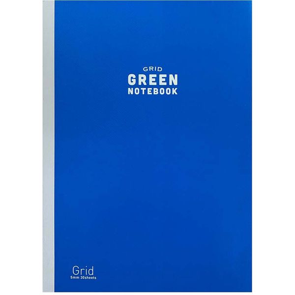 アックスコーポレーション グリーンノート 無線とじ B5 グリッド 30枚 ブルー IA-N-35 10冊（直送品）