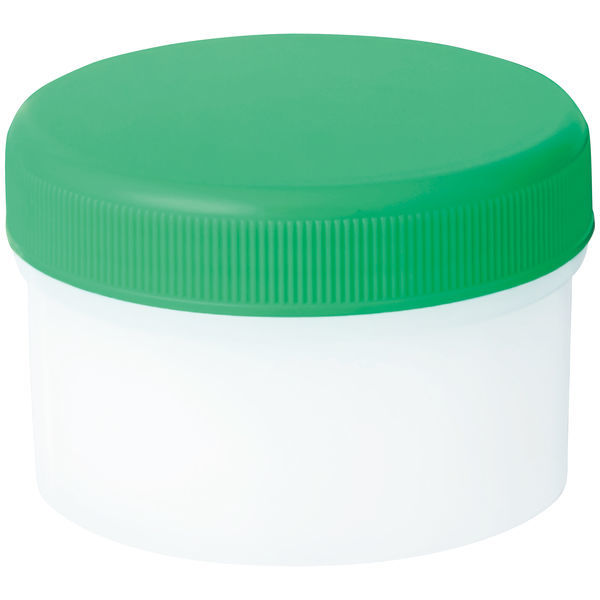 軟膏容器　軟膏壺　軟膏ツボ　軟膏つぼケーエム化学 増量 丸底プラツボ60mL(緑) 1036053 1箱(50個入)