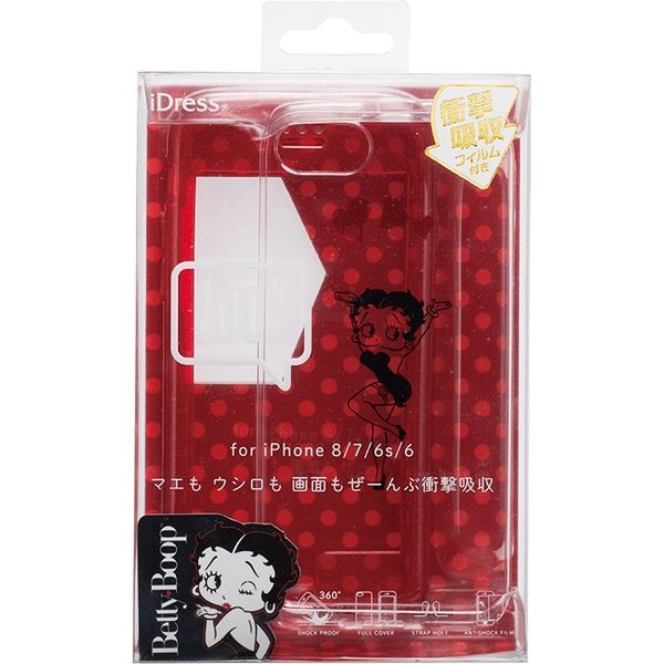 iPhoneケース　iPhone8/7/6S/6 Betty Boop IJOY ハートクリア i33DBB02 1個 サンクレスト（直送品）