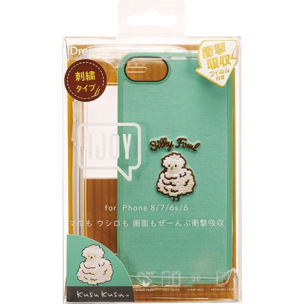 iPhoneケース　iPhone8/7/6S/6 Ijoy KUSUKUSU ウコッケイ(刺繍) i33DKS06 1個 サンクレスト（直送品）