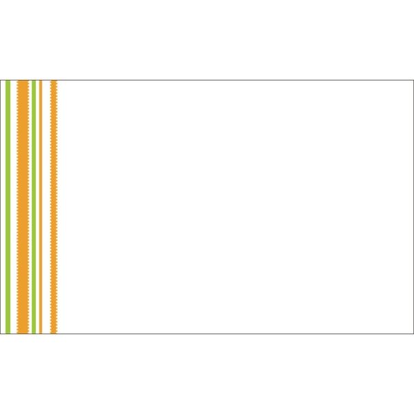 ササガワ ショーカード 小 ライン 橙緑 17-6154 1セット：250枚 【50枚袋入×5冊箱入】（取寄品）