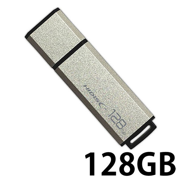磁気研究所 HIDISC USB3.0 フラッシュドライブ 128GB シルバー キャップ式 HDUF133C128G3 1個