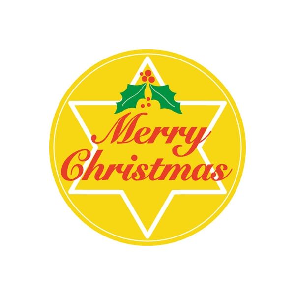 ササガワ 食品表示シール　SLラベル　クリスマス 41-3789 1セット：5000片(500片袋入×10袋)（直送品）