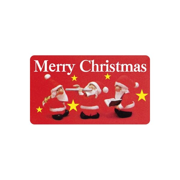 ササガワ 食品表示シール　SLラベル　Merry Christmas 41-3788 1セット：5000片(500片袋入×10袋)（直送品）