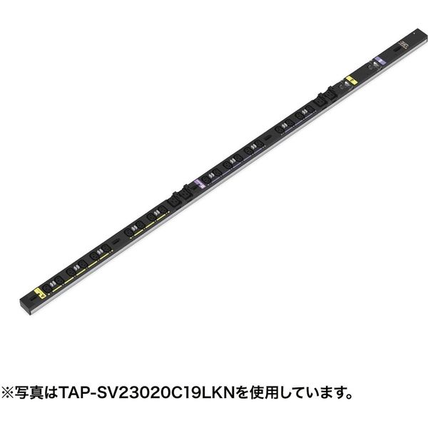 延長コード 電源タップ 3m IEC（C13/19） 12個口 ブラック TAP-SV23012C19LKN サンワサプライ 1個（直送品）