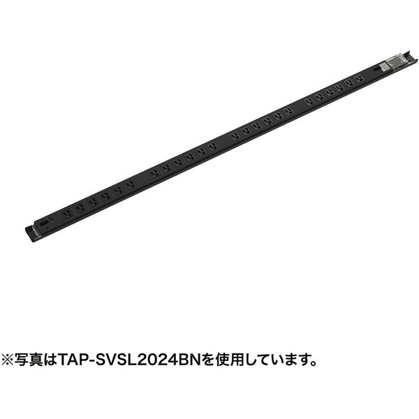 延長コード 電源タップ 3m 3P（ピン） 12個口 ブラック TAP-SVSL2012BN サンワサプライ 1個（直送品）