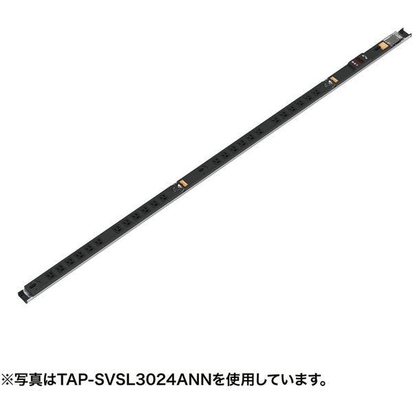 延長コード 電源タップ 3m 3P（ピン） 18個口 ブラック TAP-SVSL3018ANN サンワサプライ 1個（直送品）
