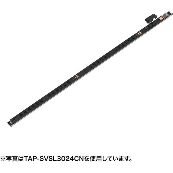 延長コード 電源タップ 3m 3P（ピン） 18個口 ブラック TAP-SVSL3018CN サンワサプライ 1個（直送品）