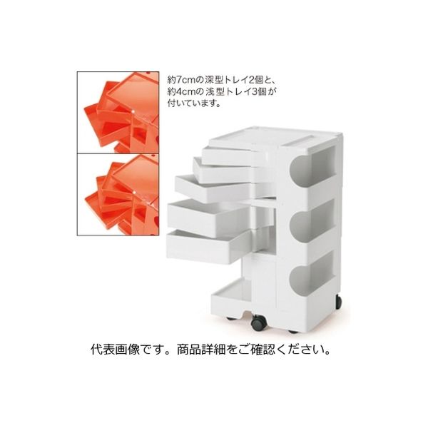B-LINEボビーワゴン3段5トレイホワイト