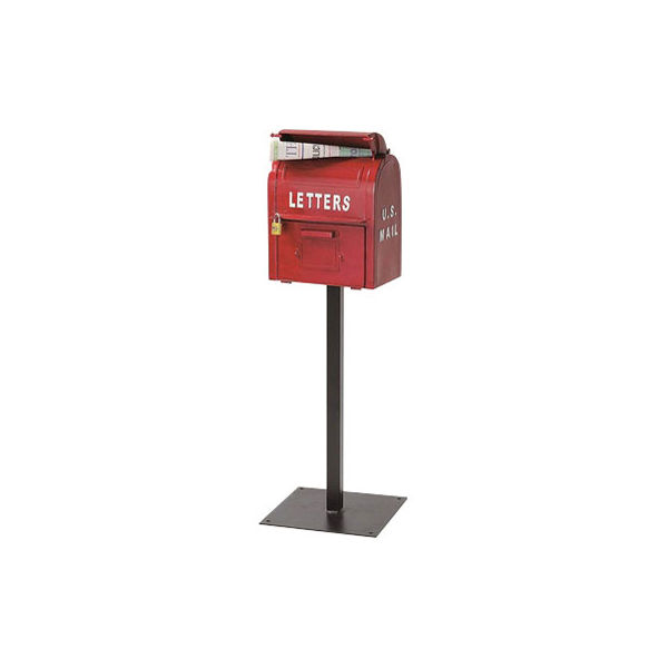 セトクラフト 郵便ポスト U.S.MAIL BOX レッド SI-2855-RD-3000 1台