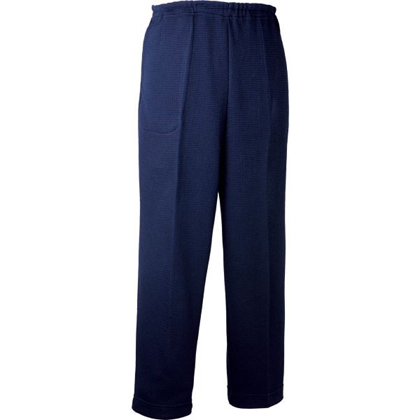 日本エンゼル スクエアニットストレートズボン　5112　ネイビー　3L 1枚　【介護用衣類】介援隊カタログ（直送品）