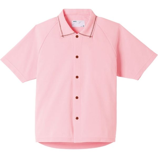 日本エンゼル サニーポロシャツ（半袖）　5585-A　ピンク　S 1枚　【介護用衣類】介援隊カタログ（直送品）