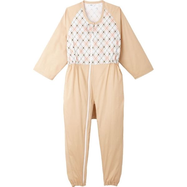 日本エンゼル プライム　コンビネーション2　オールシーズン　5804-A　ベージュ　L 1枚　【介護用衣類】介援隊カタログ（直送品）