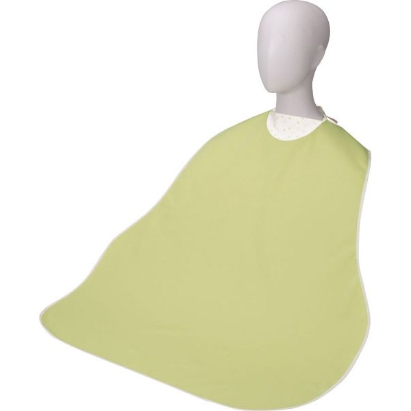 日本エンゼル 食事用ネックケアエプロン 介護用  6053 抹茶 1枚（直送品）