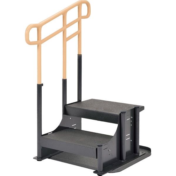 モルテン ルーツ　アウトドア段差タイプ　ステップ台2段　MNTPOKS2L　片手すり左 1台　介援隊カタログ R0895（直送品）