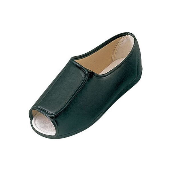 マリアンヌ製靴 リハビリシューズ　W601　左足　黒　24.0cm 1個　介援隊カタログ（直送品）