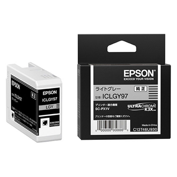 エプソン（EPSON） 純正インク ICLGY97 ライトグレー 1個