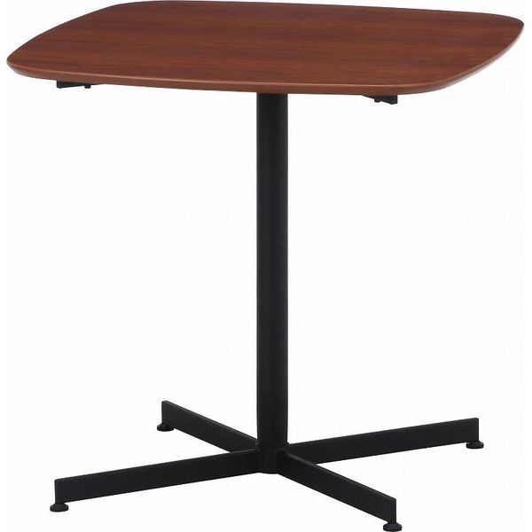 不二貿易 カフェテーブル レグナ 幅750×奥行750×高さ720mm ブラウン 98932 1台（直送品）