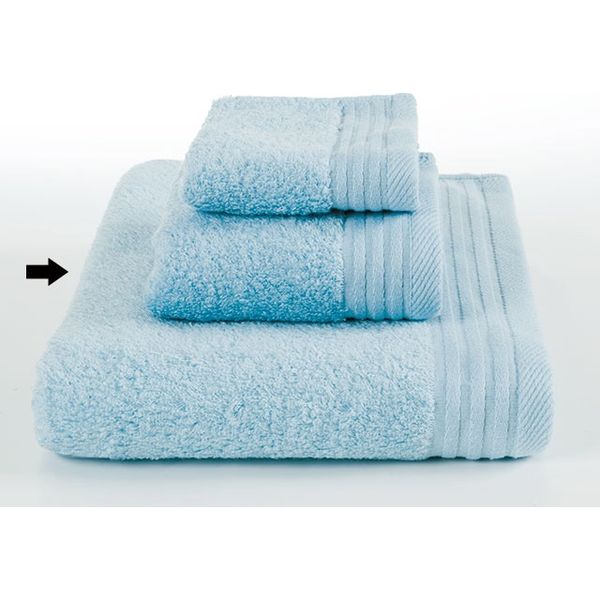 ファインカラーコンフォール 大判バスタオル スカイブルー 60枚(10×6) 865081 1ケース(60枚入(10枚×6袋))（直送品）