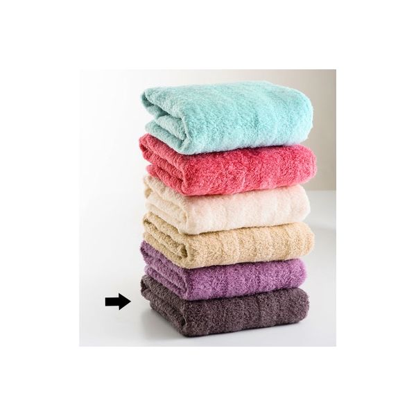 ナストーコーポレーション 縞彩 Shimaーiro バスタオル ブラウン 10枚 900726 1ケース(10枚入)（直送品）