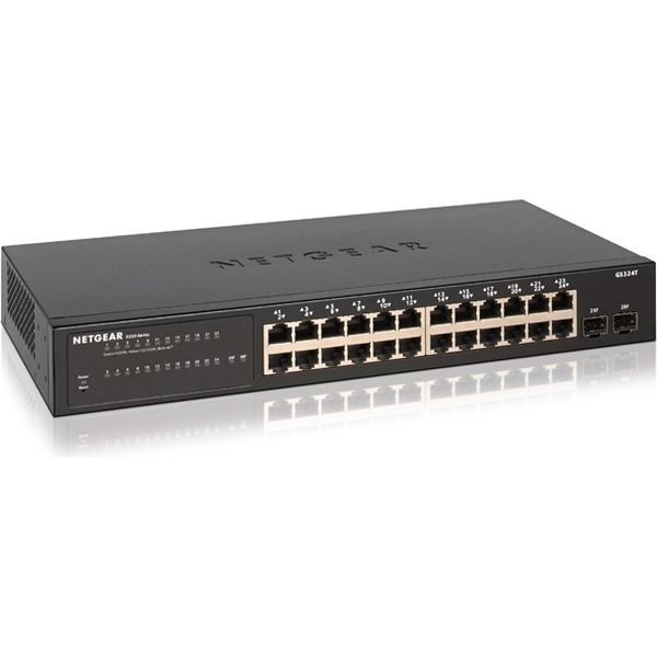 NETGEAR GS324T 日本語GUI ギガビット24ポート スマートスイッチ GS324T-100AJS 1台（直送品）