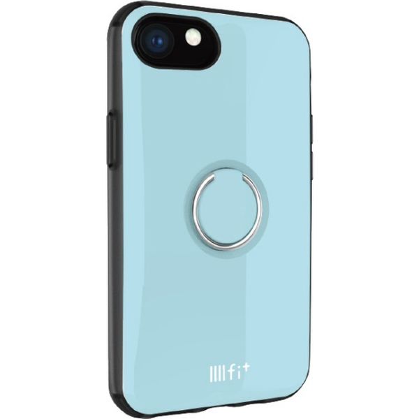 グルマンディーズ iPhoneケース　IIIIfi+(R) ring（イーフィット リング） iPhone8/7/6s/6対応ケース　ライトブルー（直送品）