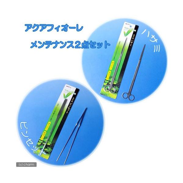 神畑養魚 アクアフィオーレ ＡＱＵＡ ＦＩＯＲＥ 水草用ハサミ・ピンセット 2250000273067 １セット（直送品） - アスクル