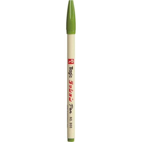 【新品】（まとめ） 寺西化学 水性サインペン マジックラッションペンNo.300 緑 M300-T4 1本 【×80セット】
