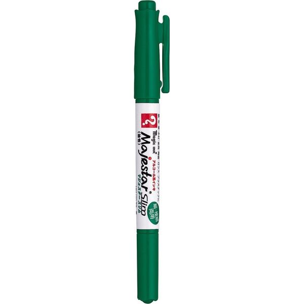 寺西化学工業 油性ペン マジックインキ マジェスタースリム 緑 MMJ70