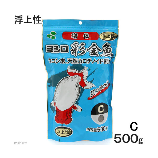 ミシロ 彩金魚 稚魚増体用Ｃ 浮上性 ５００ｇ 195694 1個（直送品）