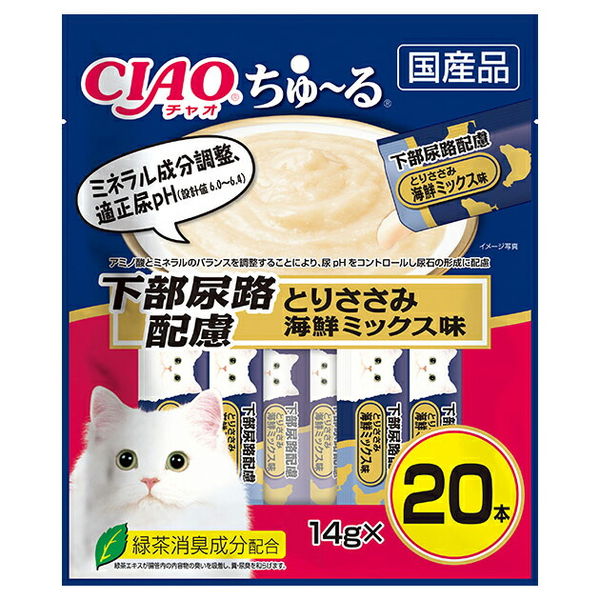 CIAO ちゅ～る とりささみ海鮮ミックス味 14g×20本が15袋セット