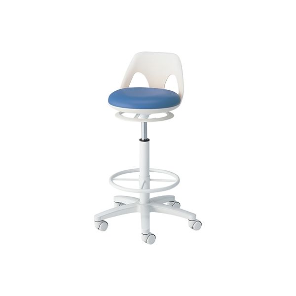 アズワン ナースチェア(ラクーン) リング付き ネイビー NV-RN 1個 7-7517-05（直送品）