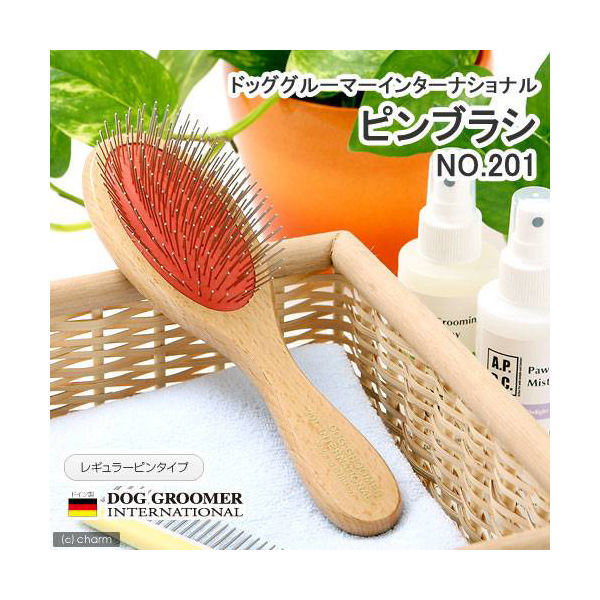 東京ペット商事 ドッググルーマーインターナショナル ピンブラシ Ｎｏ．２０１ レギュラーピンタイプ 159309 1個（直送品）