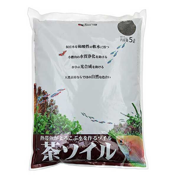 神畑養魚 カミハタ　茶ソイル　５Ｌ　吸着系ソイル 273085 1個（直送品）