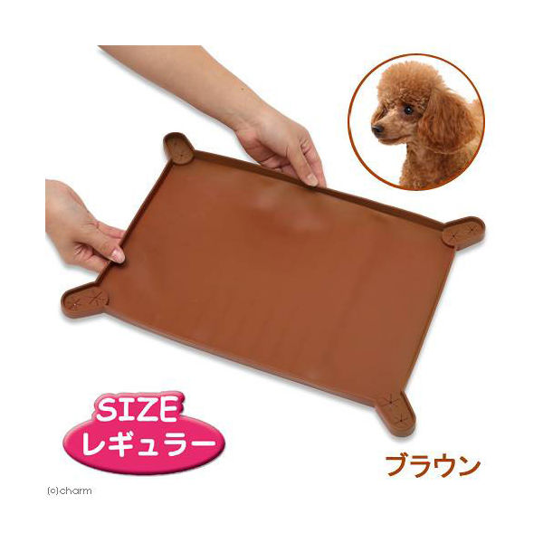 アース・ペット NEWトイレマット レギュラー ブラウン