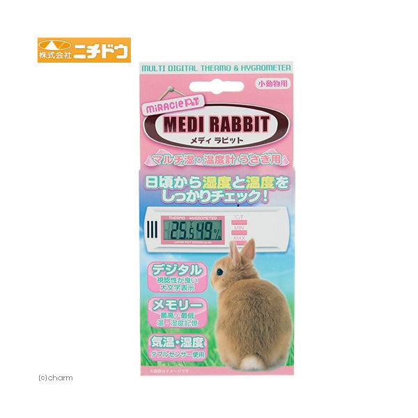 日本動物薬品 ニチドウ　マルチ湿・温度計　うさぎ用 4975677036521 1個（直送品）