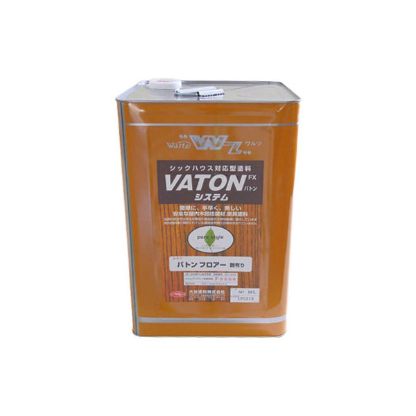 【安全で低臭な塗料】大谷塗料 VATON-FXフロアー（バトンフロアー） 艶あり 16L 1個（直送品）