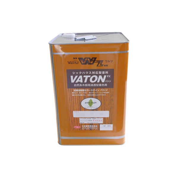 【安全で低臭な塗料】大谷塗料 VATON-FX（バトン） ナチュラルブラウン 16L 1個（直送品）