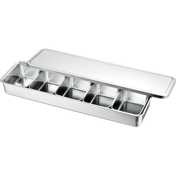 ＡＧ１８ー８　普及型調味料入バット５ヶ入　横長型　1セット 66705　赤川器物製作所（直送品）