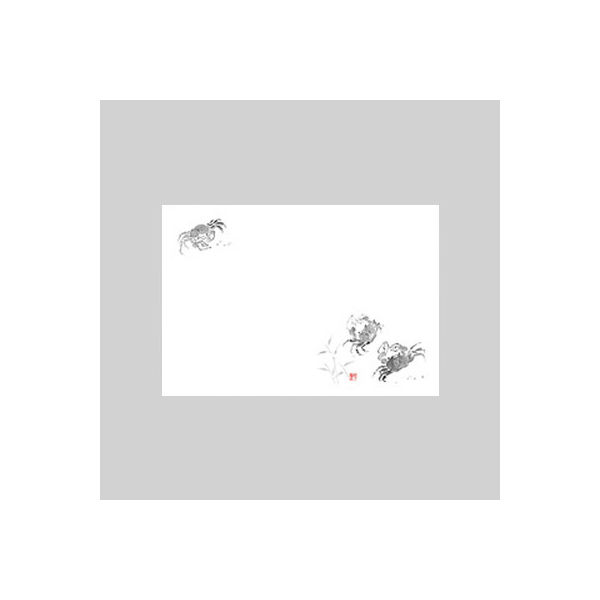 テーブルマット　尺３寸　Ｎｏ．１０６　沢がに　10冊（1000枚入） 71000106　カミイソ産商（直送品）