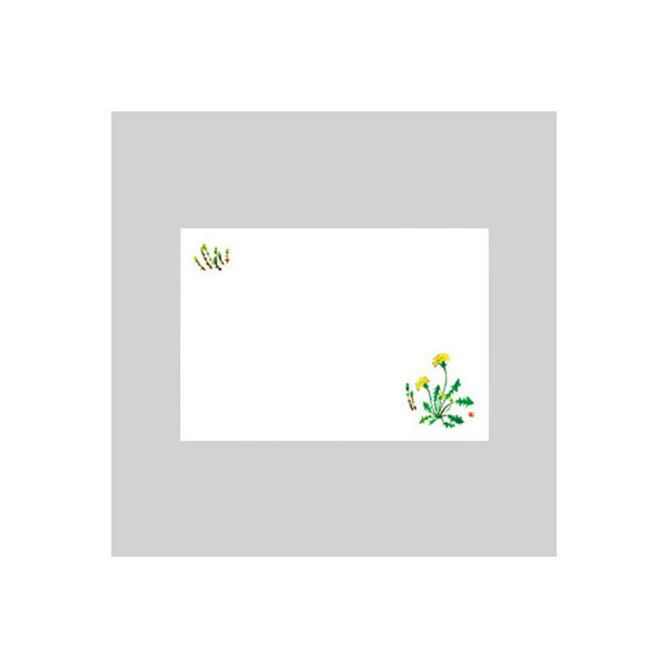 テーブルマット　尺３寸　Ｎｏ．２０５たんぽぽつくし　10冊（1000枚入） 72000205　カミイソ産商（直送品）