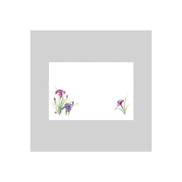 テーブルマット　尺３寸　Ｎｏ．２１８　しょうぶ　10冊（1000枚入） 72000218　カミイソ産商（直送品）