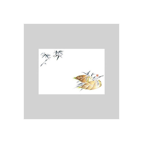 テーブルマット　尺３寸　Ｎｏ．２６０　たけのこ　10冊（1000枚入） 72000260　カミイソ産商（直送品）