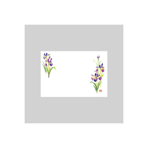 テーブルマット　尺３寸　Ｎｏ．２６８　あやめ　10冊（1000枚入） 72000268　カミイソ産商（直送品）