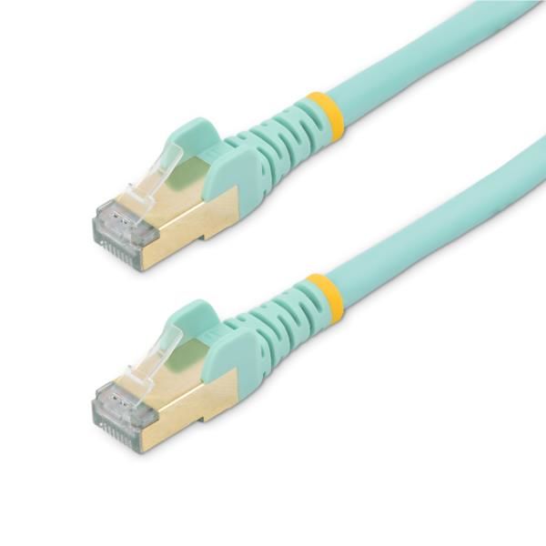 LANケーブル 10m Cat6a アクア　6ASPAT10MAQ　1個　StarTech.com（直送品）