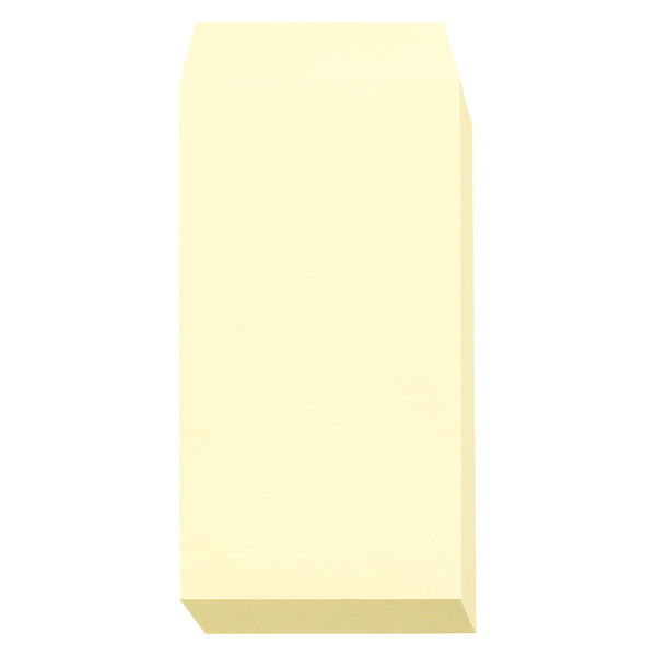 まとめ）ハート 透けないカラー封筒 角2パステルクリーム XEP493 1